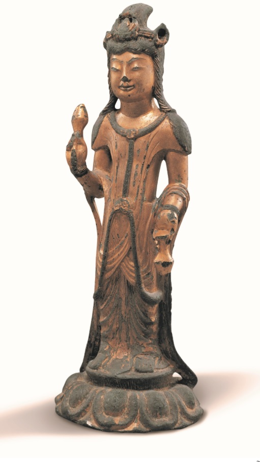 Gilt-bronze Standing Bodhisattva (Uidang , Gongju , National Treasure No.247) Image